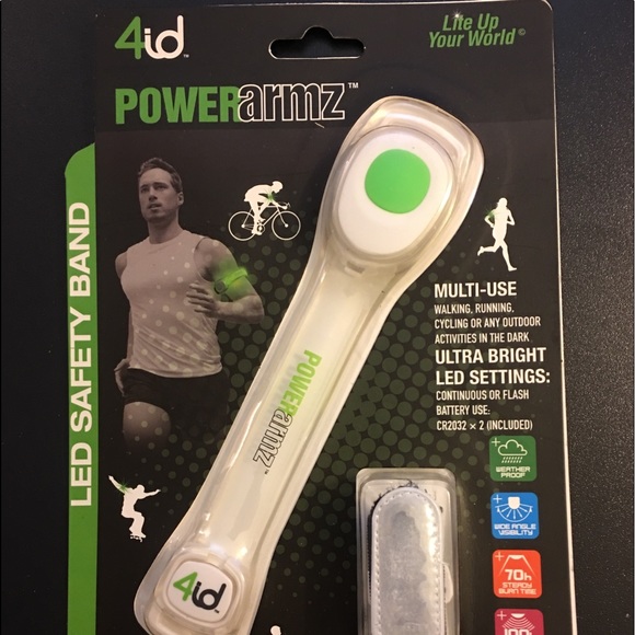 4id PowerArmz Light Up Armband - Green - Picture 1 of 2